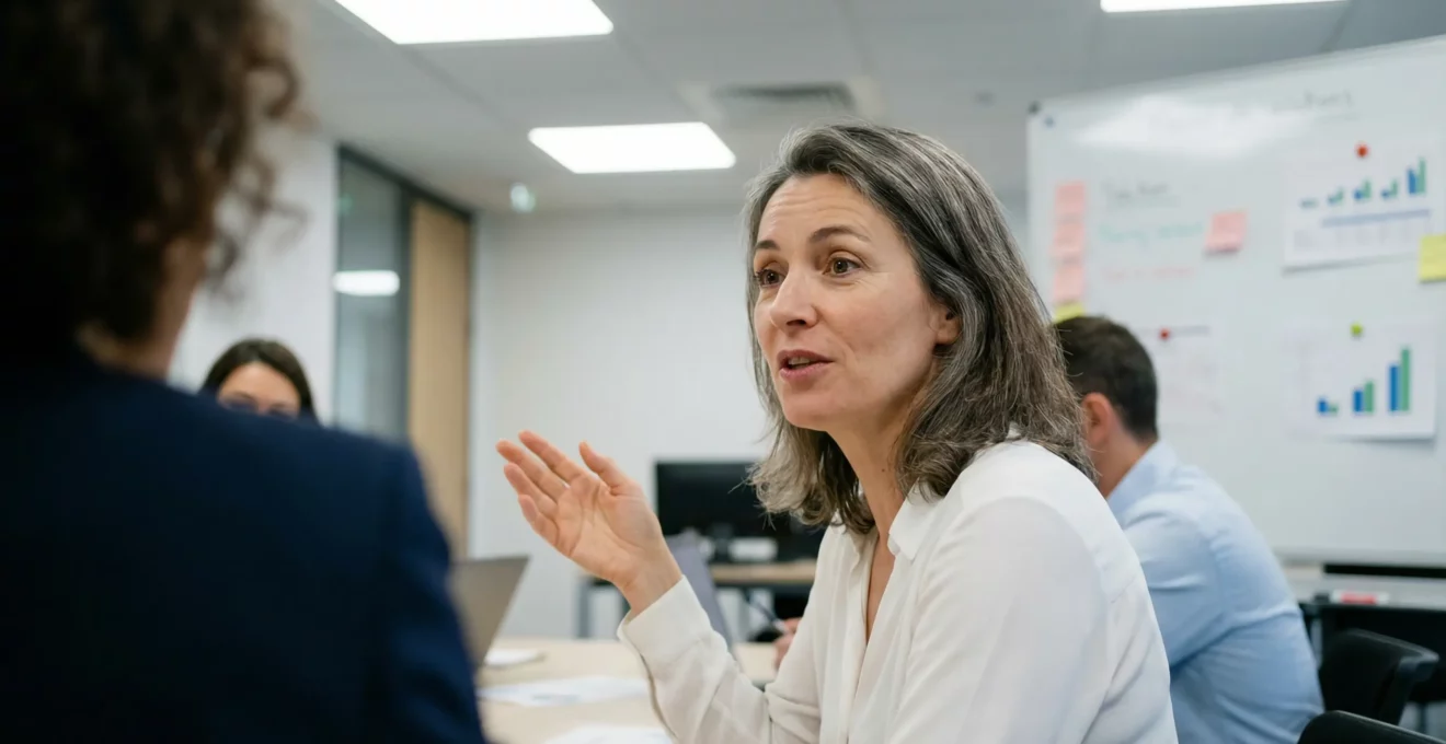 Élue CSE préparant une consultation avec documents économiques